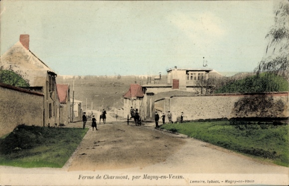 Ak Magny en Vexin Val-d’Oise, Blick auf die Farm