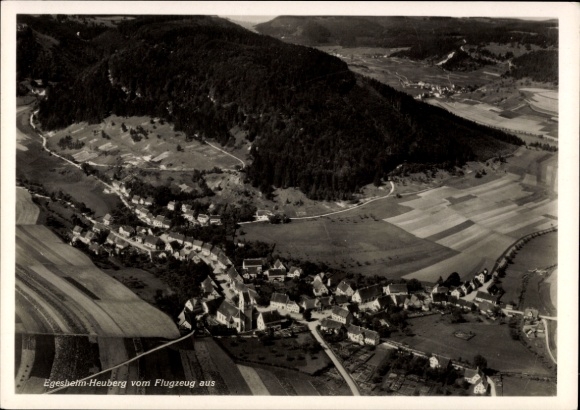 KP Egesheim w Wirtembergii, zdjęcie lotnicze, Heuberg