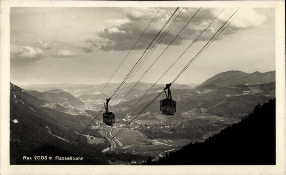 Postcard Hirschwang Reichenau an der Rax Lower Austria, Raxsellbahn