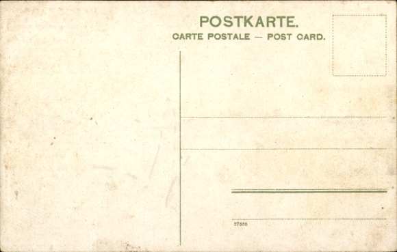 Postcard Silesian costume, advertising, Hugo Schwager, agricultural machinery, threshing machine