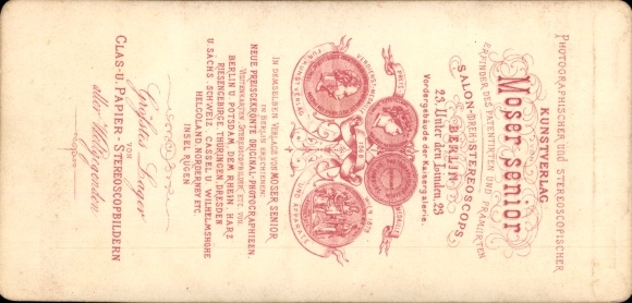 Stereo CdV Ems Kt. Graubünden, partial view, Kurhaus