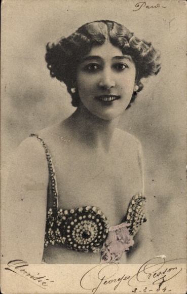 Postcard Dancer Otero, portrait