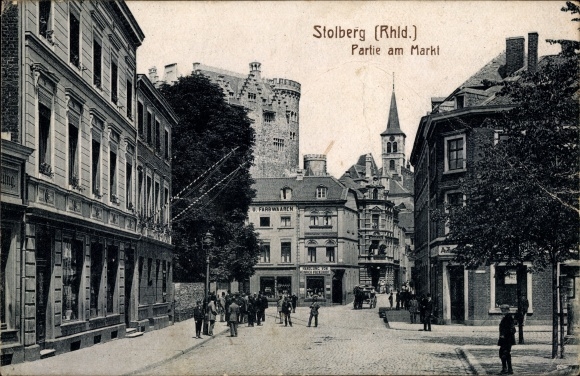 PC Stolberg in the Rhineland, lot at the market, business, owner Heinrich Vockerodt