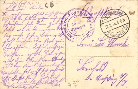 Postcard La Pommeraye Calvados, war damage, I. WK