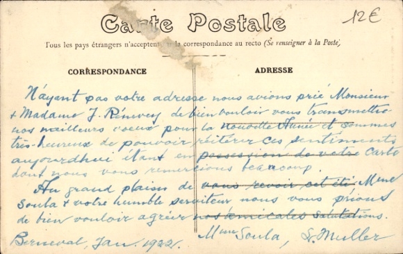 Postcard Berneval sur Mer Seine Maritime, Chalet Beau Site