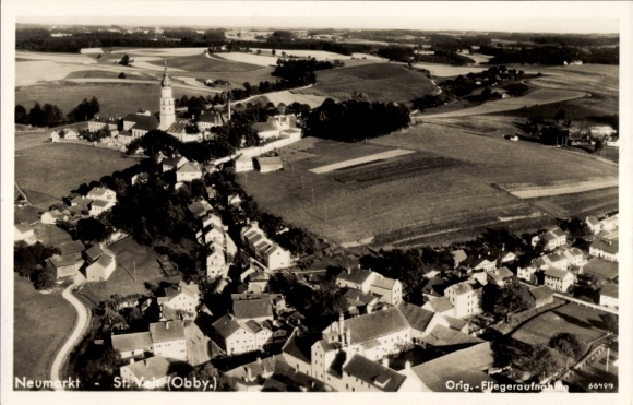 Postcard Neumarkt an der Ybbs Lower Austria, aerial photo