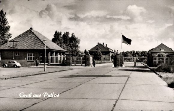 Postcard Putlos Wangels Ostholstein, military training area, entrance