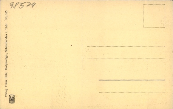 Postcard Schmalkalden in the Thuringian Forest, general view