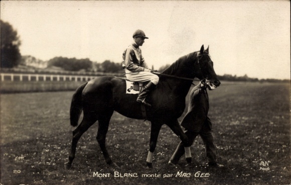 Ak Rennpferd Mont Blanc, Jockey MacGee