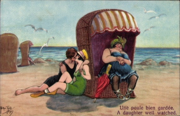 KP artysty Thiele, Arthur, Hoek van Holland, Als moeder slaapt, kochankowie na plaży