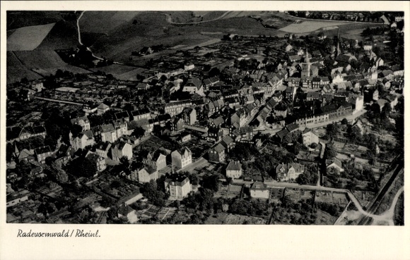 Postcard Radevormwald Bergisches Land, aerial photograph