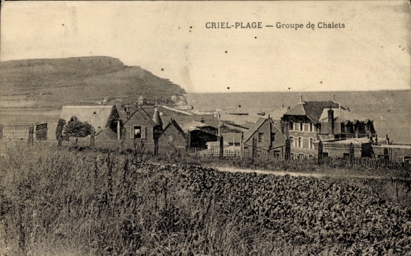 Ak Criel-sur-Mer Seine Maritime, chaletgroep