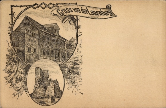 Postal stationery Chromo-Litho Stecklenberg in the Harz, Lauenburg Castle, PP 9 F 312/01