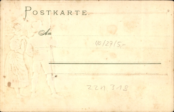 Embossed Postcard Hohenaschau Aschau im Chiemgau Upper Bavaria, general view