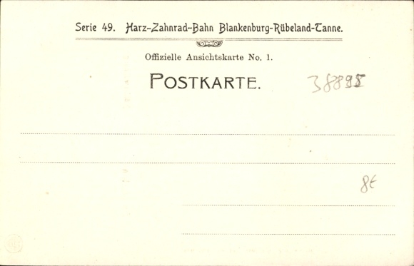 Postcard Langenstein Halberstadt in the Harz Mountains, cave dwelling