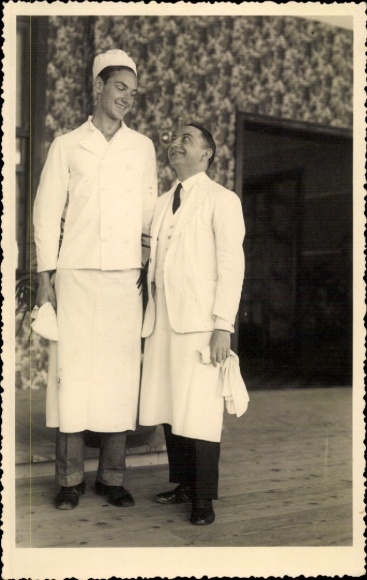 Foto Ak Kellner und Koch, Porträt