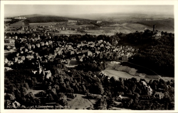 Ak Königstein im Taunus, Fliegeraufnahme