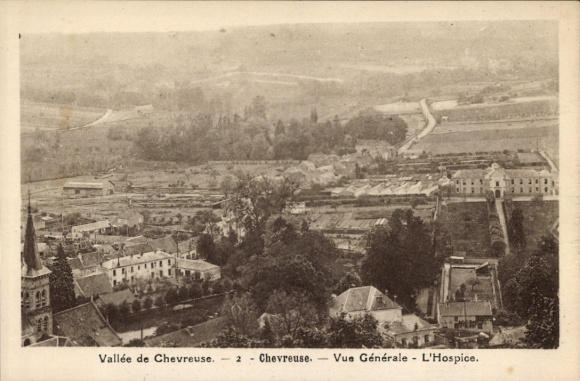 Ak Chevreuse Yvelines, Vallée de  allgemeine Ansicht, Hospiz und Umgebung