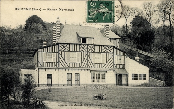 PC Brionne Eure, Norman House, French stamp