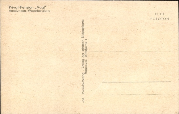 Postcard Amelunxen Beverungen in North Rhine Westphalia, Privat Pension Vogt
