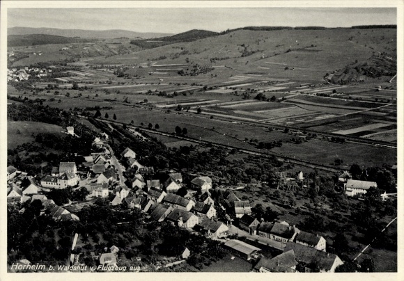 Postcard Horheim Wutöschingen Breisgau, aerial photograph