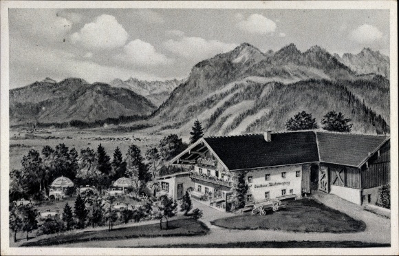 KP Marquartstein w powiecie Traunstein w Górnej Bawarii, Alpengasthof Westerbuchberg, właściciel A & A Wiendl