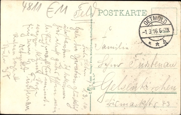 Postcard Oerlinghausen in the district of Lippe, panorama