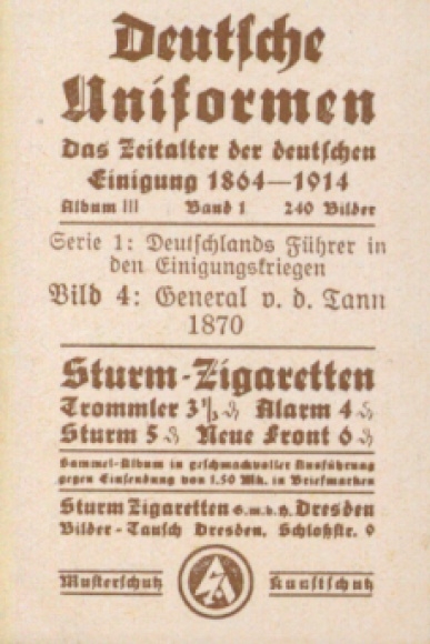 Collection picture German uniforms, Album III Volume 1 picture 4, General von der Tann 1870
