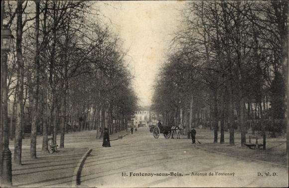 Postcard Fontenay under Bois Hauts de Seine, Avenue de Fontenay