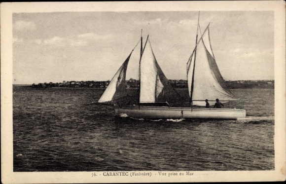 KP Carantec Finistère, widok na morze