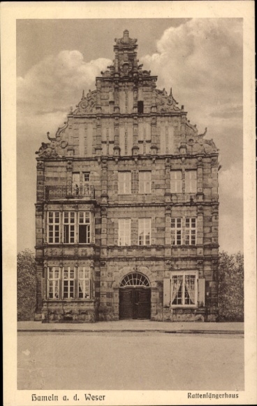 Ak Hameln an der Weser Niedersachsen, Rattenfängerhaus,   Architektur