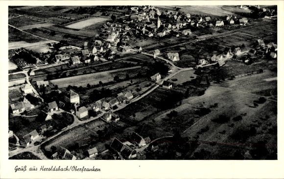 Ak Heroldsbach in Oberfranken, Fliegeraufnahme