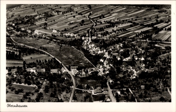 Ak Obernhausen Gersfeld in der Rhön Hessen, Luftbild