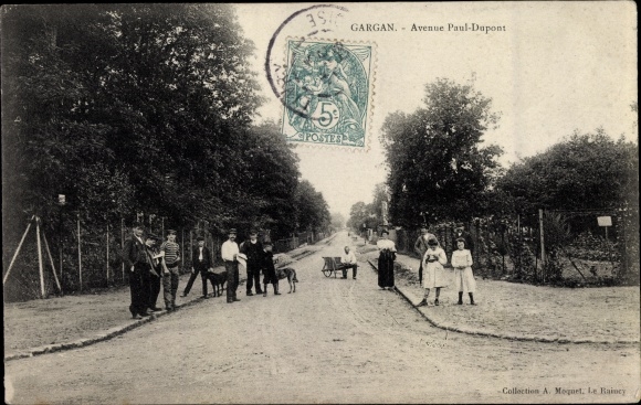 Ak Gargan Seine Saint Denis, Avenue Paul Dupont
