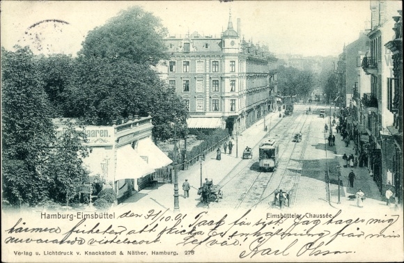 PC Hamburg Eimsbüttel, Eimsbütteler Chaussee, tram
