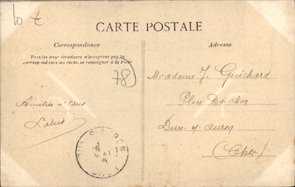 Letters Postcard Versailles Yvelines, Palais, parc, Napoleon Bonaparte