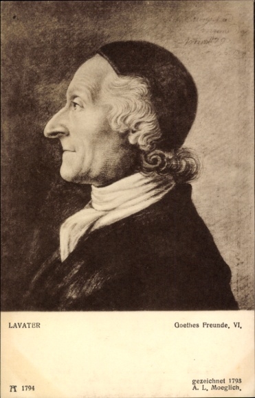 Artysta KP Moeglich, filozof Lavater
