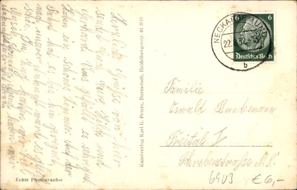 Postcard Neckargemünd am Neckar, paddle steamer Kurfürst Rupprecht
