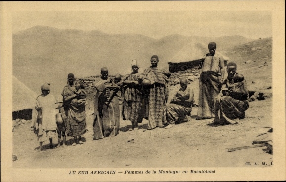 Ak Basutoland Lesotho, Frauen des Berges