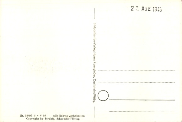Postcard Sontheim, aerial photograph