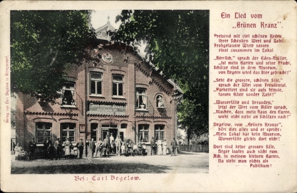 Lied Ak Münsterdorf in Holstein, Zum Grünen Kranz