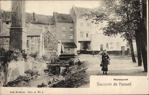 Ansichtkaart Hasselt Vlaanderen Limburg, Meulenpoort