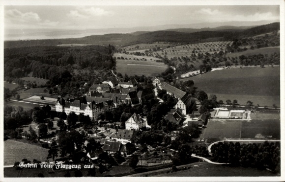 Postcard Salem in the Bodenseekreis, aerial photograph