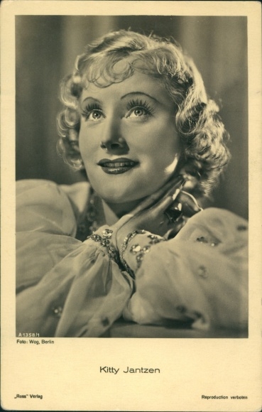 Postcard actress Kitty Jantzen, portrait, Ross Verlag A 1358 1