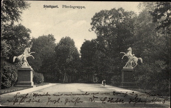 PC Stuttgart in Württemberg, group of horses