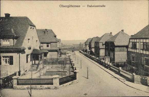Ak Dresden Süd Gittersee Obergittersee, Daheimstraße