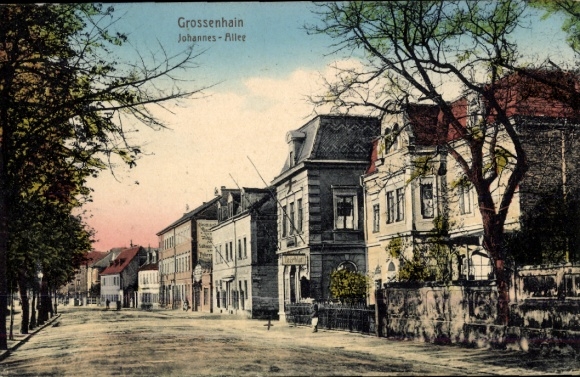 Ak Großenhain Saksen, Johannes-Allee