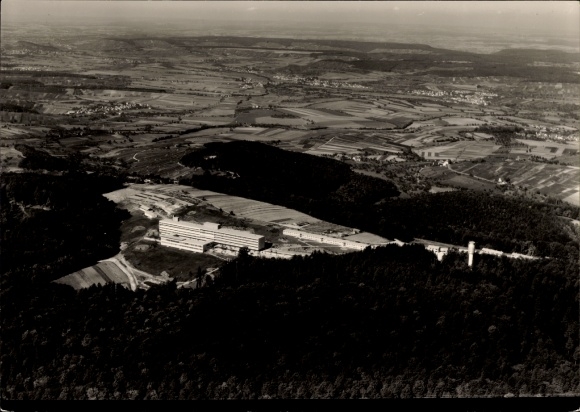 Postcard Löwenstein in Württemberg, The picture shows an aerial view of Löwenstein.