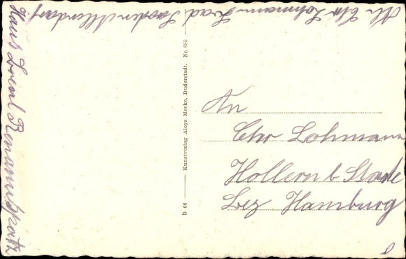 Postcard Bad Sooden Allendorf in Hesse, Eschtruth'sches Haus with Kirchstrasse