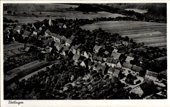 Postcard Börtlingen in Württemberg, aerial photograph